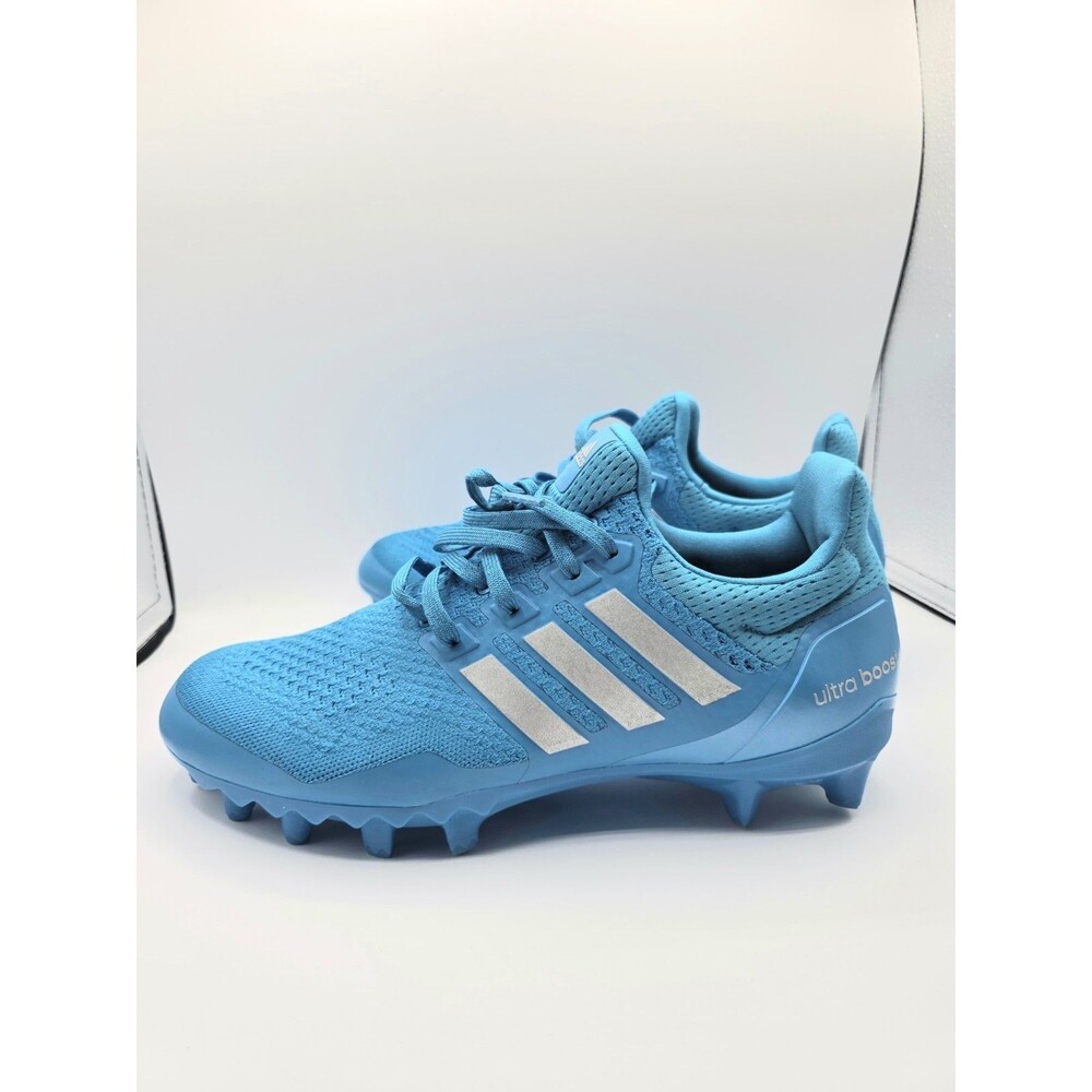 Size 11.5 Adidas Ultraboost Cleat Men's Blue Silver Football Cleats JP7412